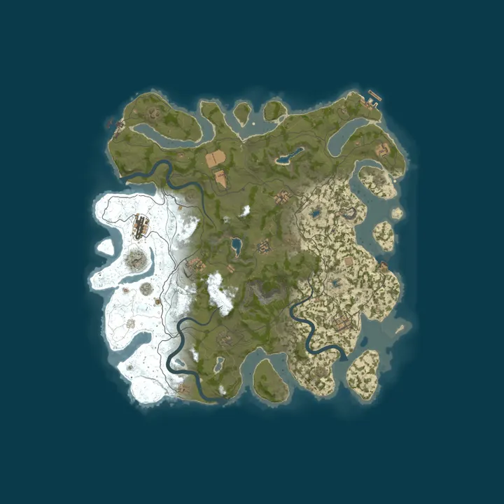Map of 10/23 RustyRemains 10x Weekly SOLO/DUO/TRIO Loot+/Shop Halite
