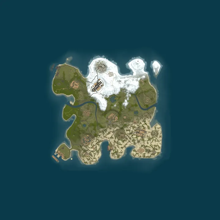 Map of A Shockbyte Rust Server