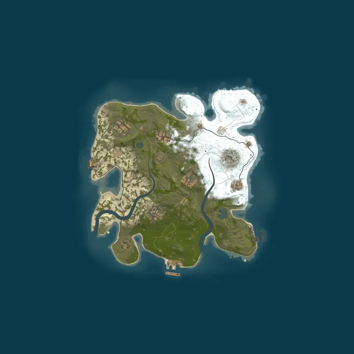 Map of A Shockbyte Rust Server