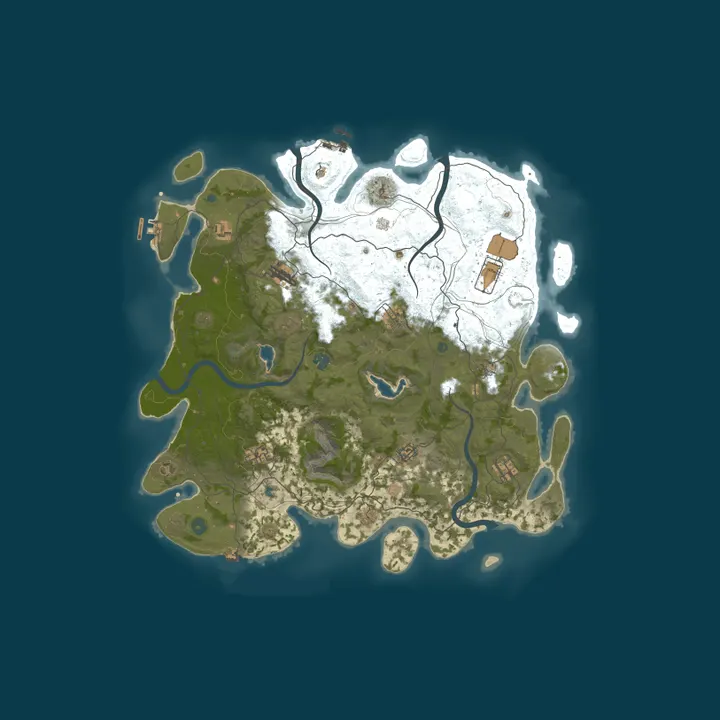 Map of [PVE][JP] そば鯖  Raidable Bases 初心者大歓迎