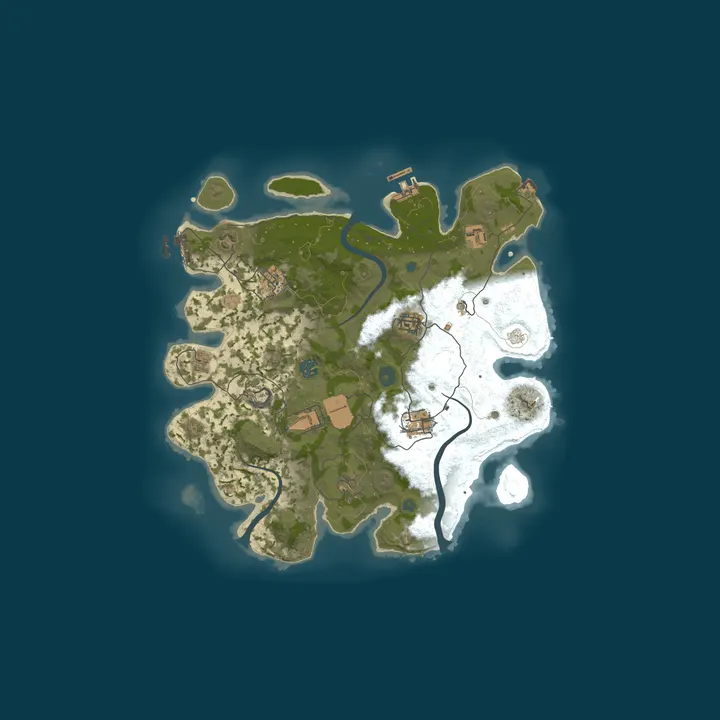 Map of KANAO Rust | X2 | Для новичков | Full Wipe 22.10 | M
