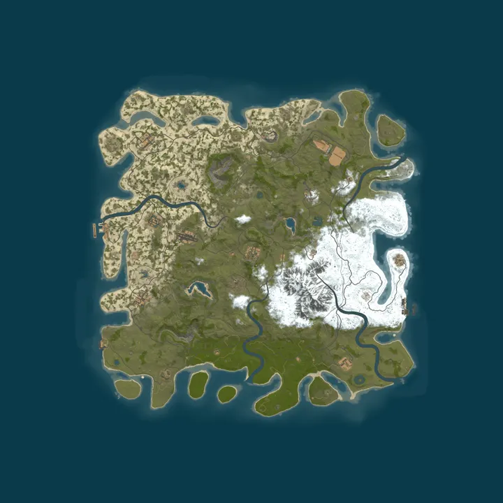 Map of BAREFOOT EU 2X PVE [NO BP WIPE] NOOBS FRIENDLY