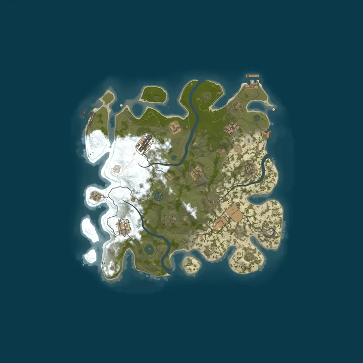 Map of LiQ Gaming |2X|Raidable Bases|No Offline Raid|PVP|