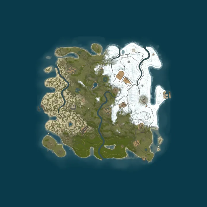 Map of 1Rust | Wipe 29.10 | Classic | No P2W | F7 Reports