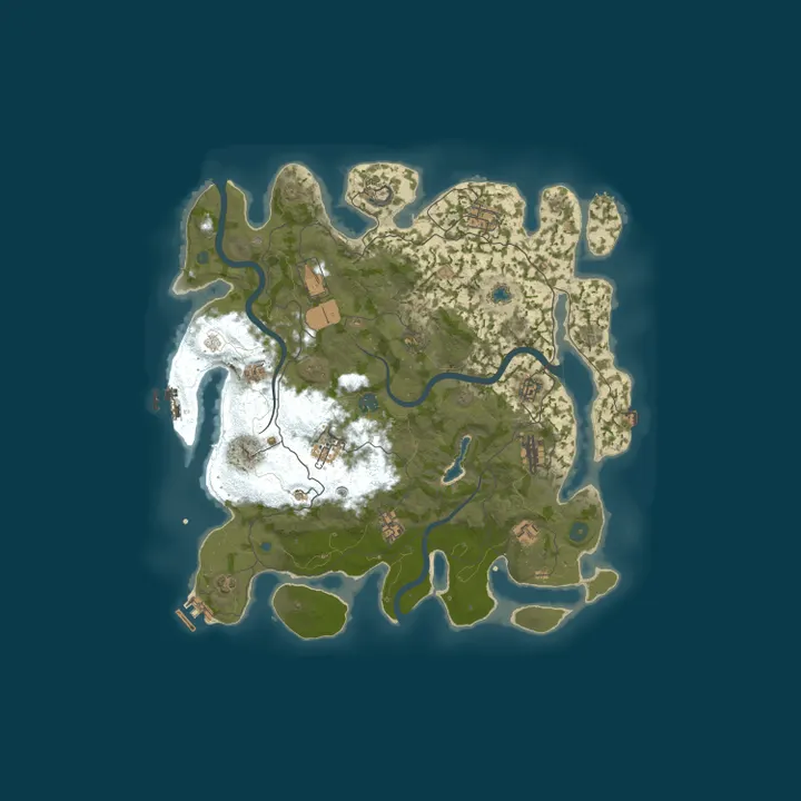 Map of Rust Server by nitrado.net