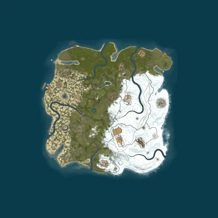 Map of SMALL WORLD | RUST 2X | EU
