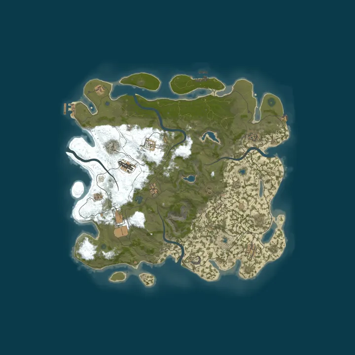 Map of ComSys Rust | 5x Solo/Duo|TP|Homes|Kits|FULLWIPED