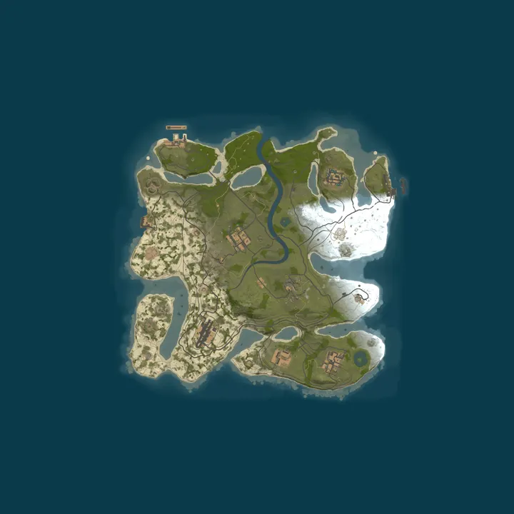 Map of Rust 2K | Solo Duo Trio Quad | Vanilla Biweekly