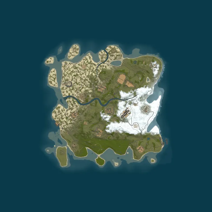 Map of DadCore US Monthly Solo/Duo/Trio | 2x | 50% Upkeep | PlaySafe I