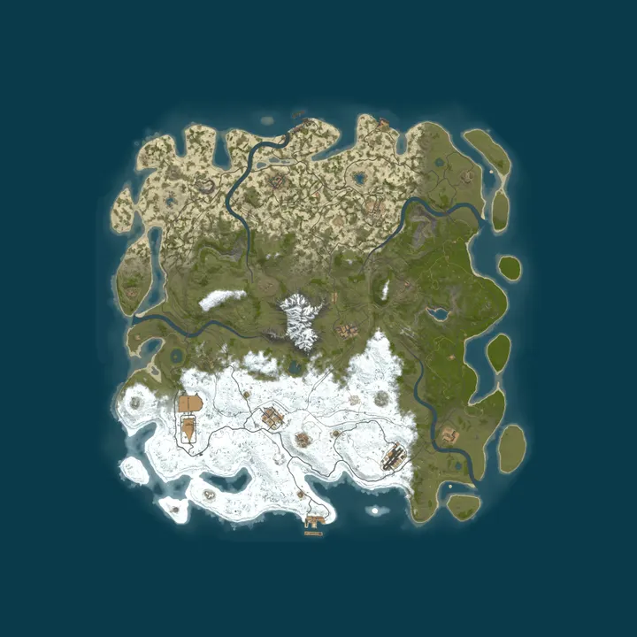 Map of FarmRust Test Server